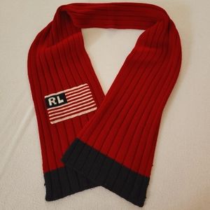 Polo Ralph Lauren American flag knit scarf